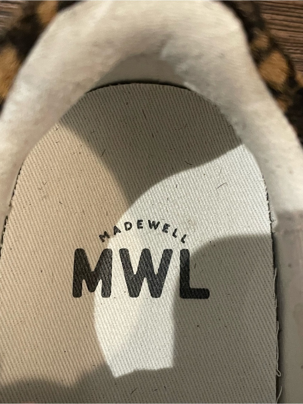 Madewell MWL Kickoff Trainer Sneakers Calf Hair MA503 2021 Olive Grove Multi 7M - Picture 9 of 12